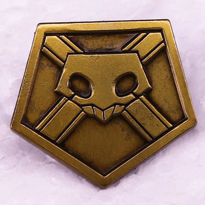 Classic Horror Skull Lapel Pin - Metal Dark Skull Brooch for Denim Jackets, Backpacks & Hat Decoration Gift