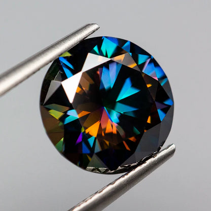 Rainbow Purple VVS1 Moissanite Diamond 0.1–5.0ct Loose Stone with GRA Certificate & Tester Pass
