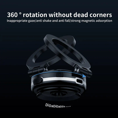 Intelligent Magsafe Car Mount – Magnetic Vacuum Mobile Phone Holder with Folding Swivel Stand and Strong Adsorption