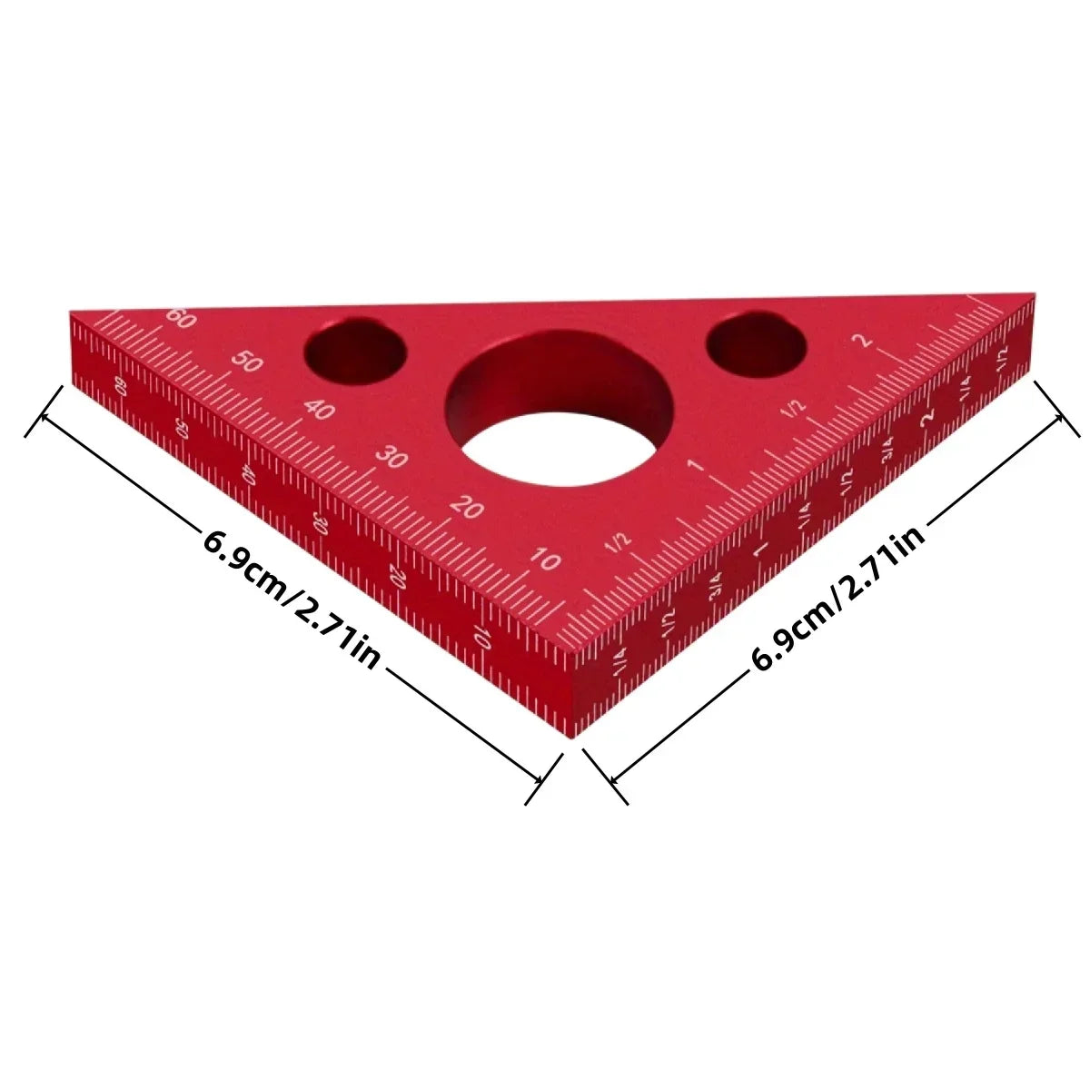 Carpenter Multi-Angle Precision Square – Aluminum T-Square Ruler for Woodworking, Construction & Engineering