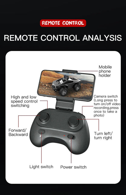 NEW KF29 RC Car with HD Camera – FPV Wireless Remote Control Toy for Photos, Videos & Conversation Gift