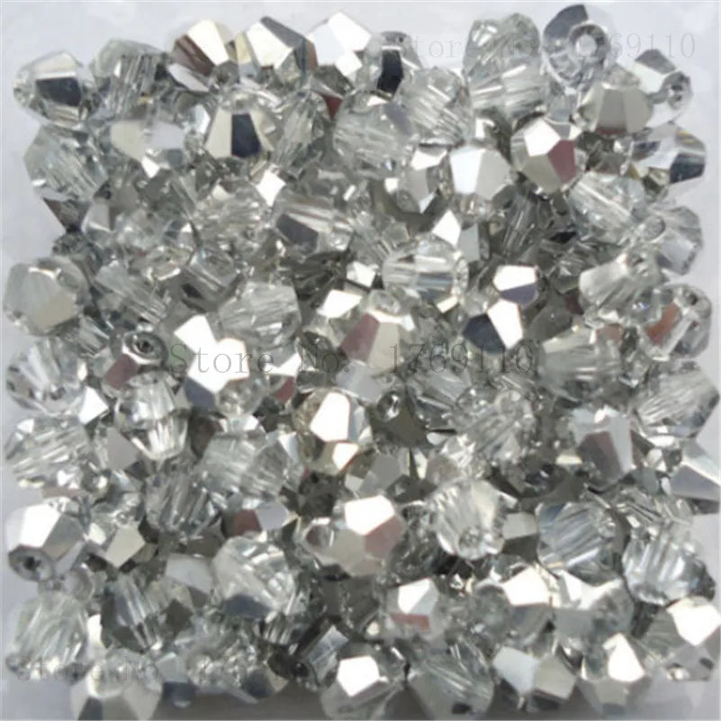 Isywaka 3–8mm Austria Crystal Bicone Glass Beads – Colorful Faceted Loose Spacer Beads for DIY Jewelry Making, Bracelet & Charm Craft Supplies