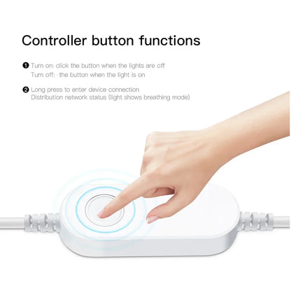 Zigbee 3.0 Smart LED Controller – DC 5V/12V/24V Dimmer for Single Color, CCT, RGB, RGBW & RGBCCT LED Strips, Compatible with Tuya, Alexa & SmartThings