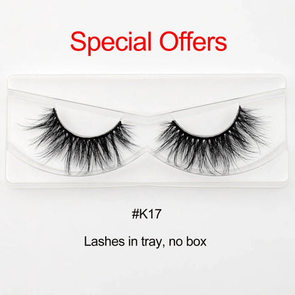 Visofree 3D Mink Eyelashes – 30/40/100 Pairs Handmade Full Strip Lashes with Tray, Cruelty-Free False Lashes for Makeup