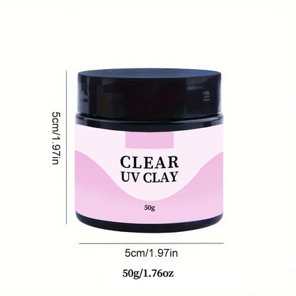 3D Resin UV Clay 100g — Non-Toxic DIY Sculpting Material for Handcrafts & Silicone Molds, Clear