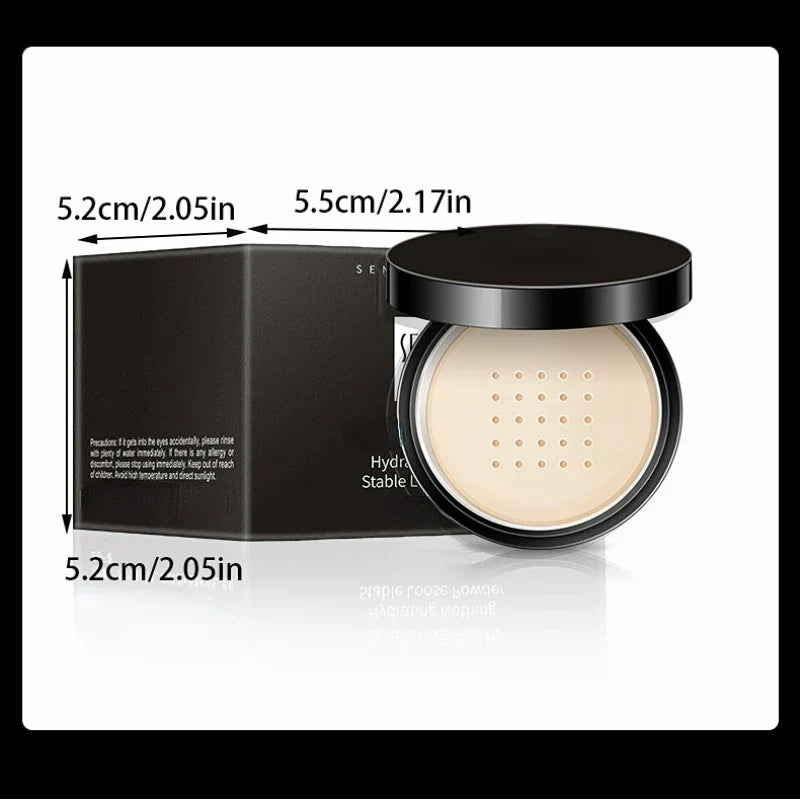 Hydrating Setting Powder - Natural Nude Finish Oil-Control Concealer for All Skin Types