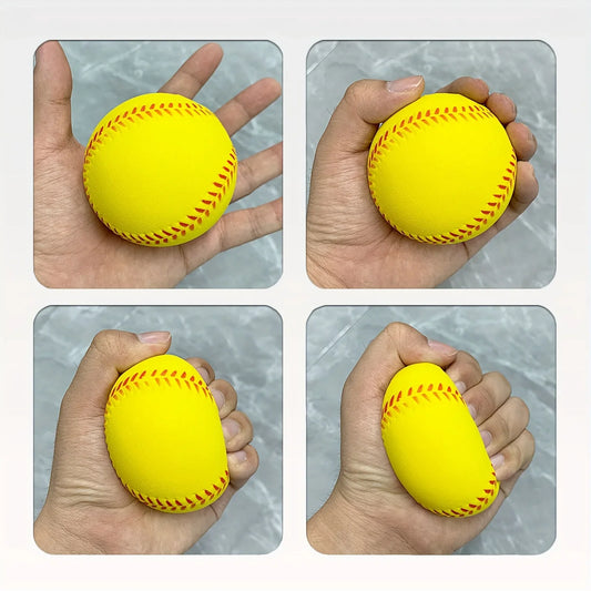 Unisex Lightweight Softball – Durable Elastic PU Foam Baseball for Indoor/Outdoor Training & Recreation