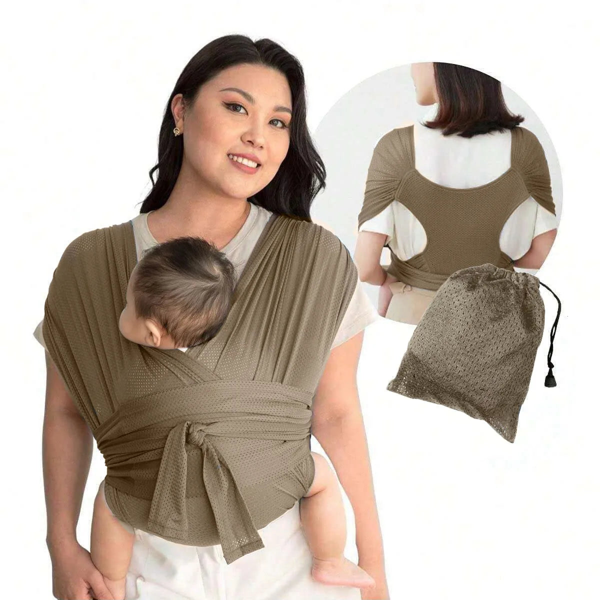 Ergonomic Baby Backpack Carrier - X-Shaped Sling with Adjustable Straps for Outdoor Parenting