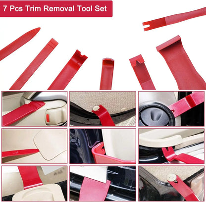 EAFC 21/18PCS Car Door Tool Kit - Inflatable Air Pump, Auto Window Door Opener, Fixing Gripper Tools, Long Reach Kit with Carrying Bag