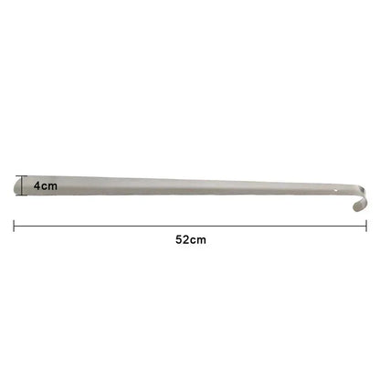 52cm Extra Long Stainless Steel Shoehorn – Silver Metal Shoe Remover and Lifter Aid Tool