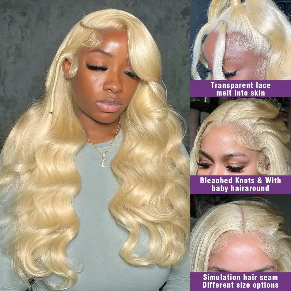 613 HD Lace Frontal Human Hair Wig – 13x6 & 13x4 Body Wave, 30 Inch, 250% Density Brazilian Hair, Black, Women's Choice