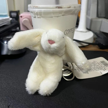 10cm Cute Bunny Plush Keychain – Lovely Rabbit Backpack Charm, Soft Toy Bag Accessory Gift for Girls & Women