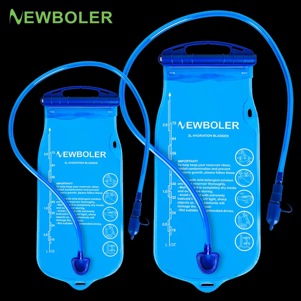 NEWBOLER Water Bladder Hydration Pack — BPA-Free 2L/3L Reservoir for Running, Hiking & Backpacking