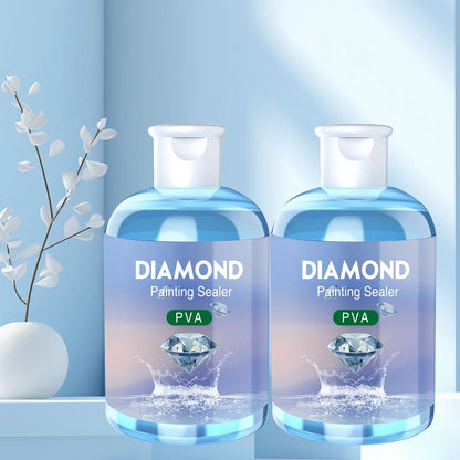 Diamond Painting Sealer Glue Kit - 120ML Puzzle Glue with 3 Brushes and Accessories