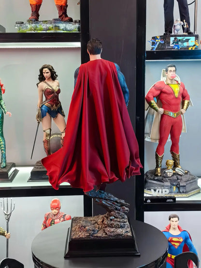 DC Series Justice League Superman GK Statue – Handmade Steel Man Collectible Model Ornament Gift