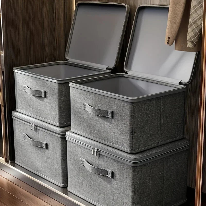 Large Capacity Storage Box with Compartments - Quilt, Bra and Underwear Organizer