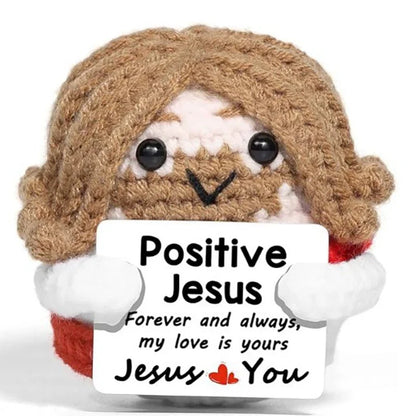 Positive Energy Crochet Doll — Handmade Knitted Plush Potato, Plant, Avocado, Bee & Animal Pocket Hug Emotional Support Gift