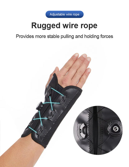 GOBYGO Knob Wrist Guard — Adjustable Tendon Sheath Brace with Removable Steel Plate for Comfort, Fixation & Compression Protection