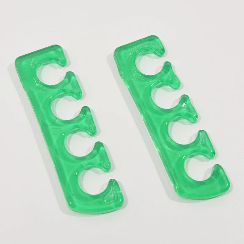 Soft Silicone Toe Separators - Flexible Finger Spacers for Pedicure, Nail Polish, Foot Care & Toe Alignment