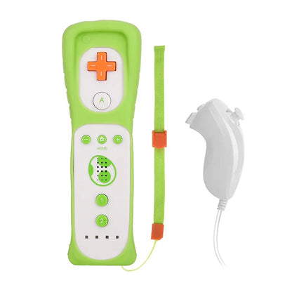 Wii Remote and Nunchuck Controller Set with Motion Plus – Gamepad for Nintendo Wii Console