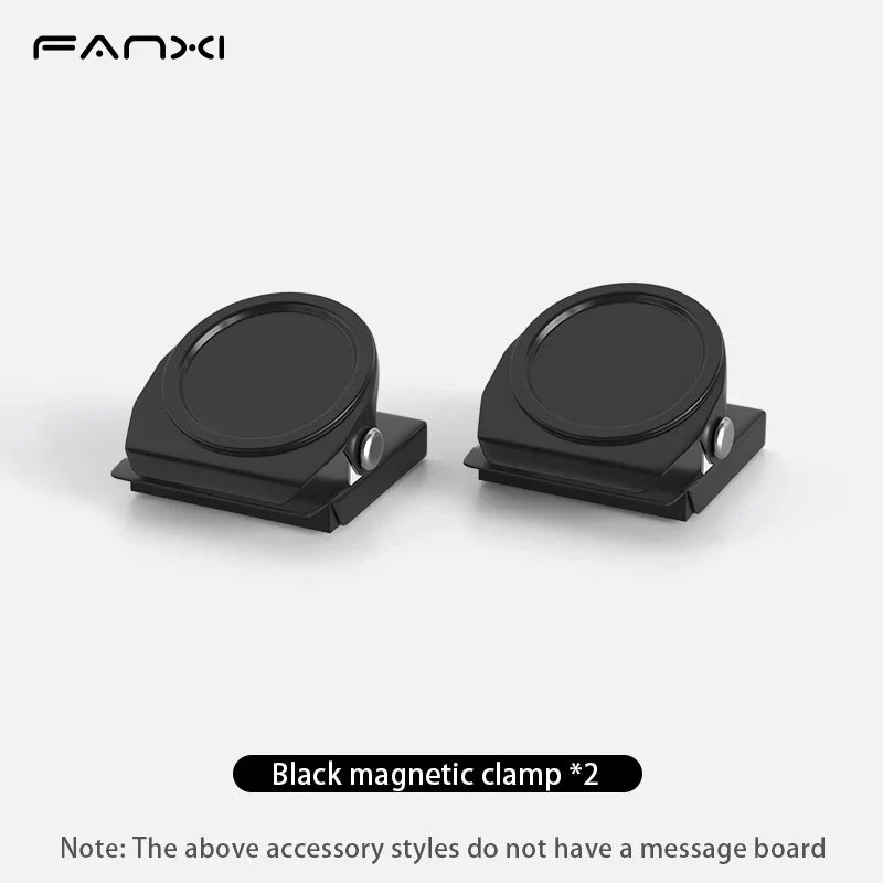 Magnetic Bulletin Board with Stand, Tabletop Metal Display Board with Magnetic Clamp for Notes, Photos & Magnet Organization
