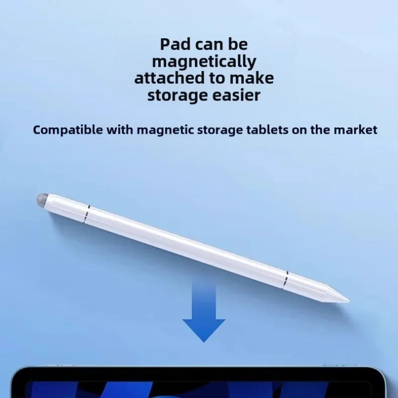 3-in-1 Magnetic Stylus Pen — Capacitive Touch Pen for iOS & Android Tablets and Smartphones, Compatible with iPad, Samsung, Xiaomi & Huawei, Drawing & Writing Tool