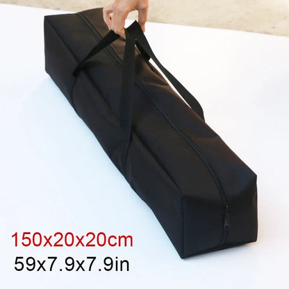Outdoor Camping Storage Bag - Canvas Tent Pole Organizer Pouch for Travel, Picnic & Hiking Gear