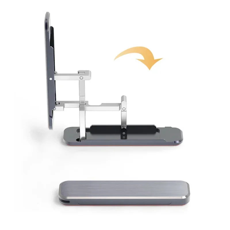 Invisible Folding Mini Metal Phone Holder | Aluminum Alloy Back Stick | Portable Bracket for Universal Mobile Desktop Phone