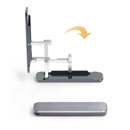 Invisible Folding Mini Metal Phone Holder | Aluminum Alloy Back Stick | Portable Bracket for Universal Mobile Desktop Phone