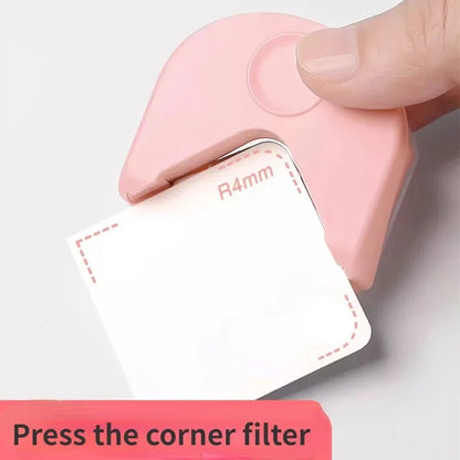 Portable Circle & Corner Cutter Tool – Button Maker Corner Round Punch for Paper, Cards & Photo Cutting