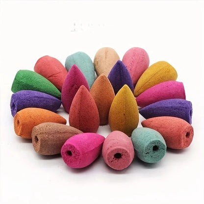 Backflow Incense Cones - Mixed Floral, Lavender, Sandalwood & Aloes Natural Scents