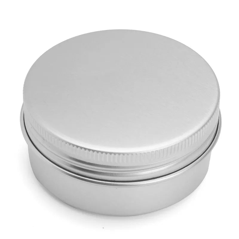 50PCS Aluminum Tin Jars – 5g to 100g Metal Containers for Cosmetic Creams, Lip Balm & Face Care
