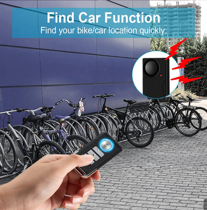 Awapow Wireless 110dB Vibration Bike Alarm with Remote Anti-Theft Home & Window Security