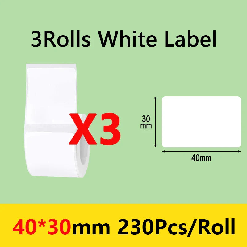 Niimbot B21/B1/B203 Mini Bluetooth Thermal Printer – Waterproof Oil-Resistant Label Maker with Adhesive Sticker Paper for Office Use