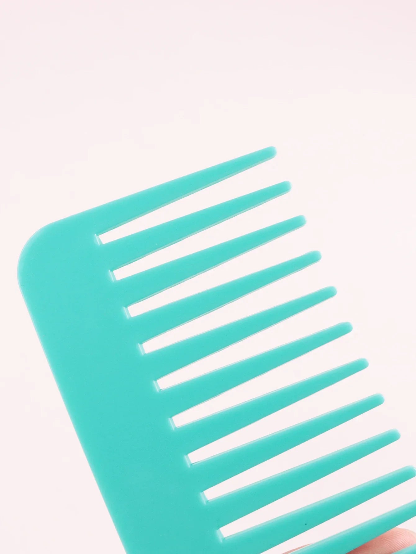 Thick Plastic Heat-Resistant Salon Comb – Anti-Static Long & Wide Tooth Comb for Real Hair Wigs