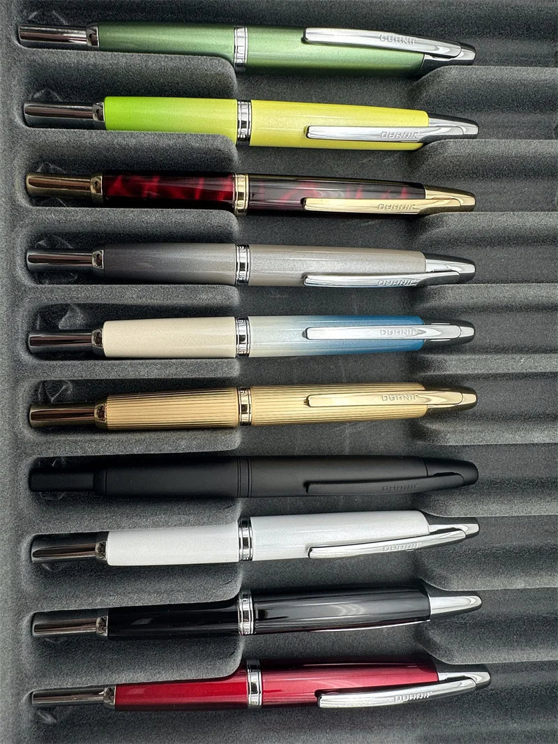 Jinhao 10 Limited Edition Gradient Fountain Pen — Retractable Press, EF/F Nib with Ink Converter, Writing Gift Pen