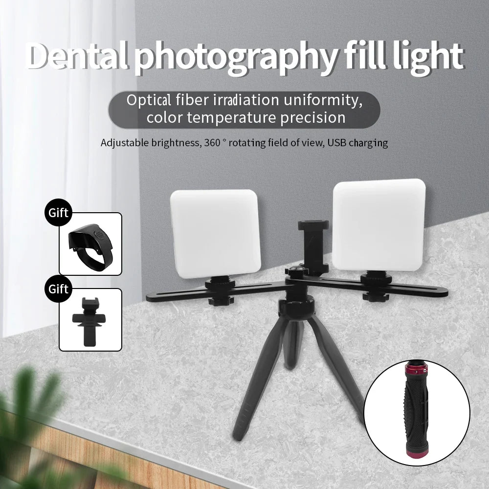 Dental Mobile Photography LED Light – Bluetooth Intraoral Flashlight for Dentist Treatment & Video/Photo Equipment