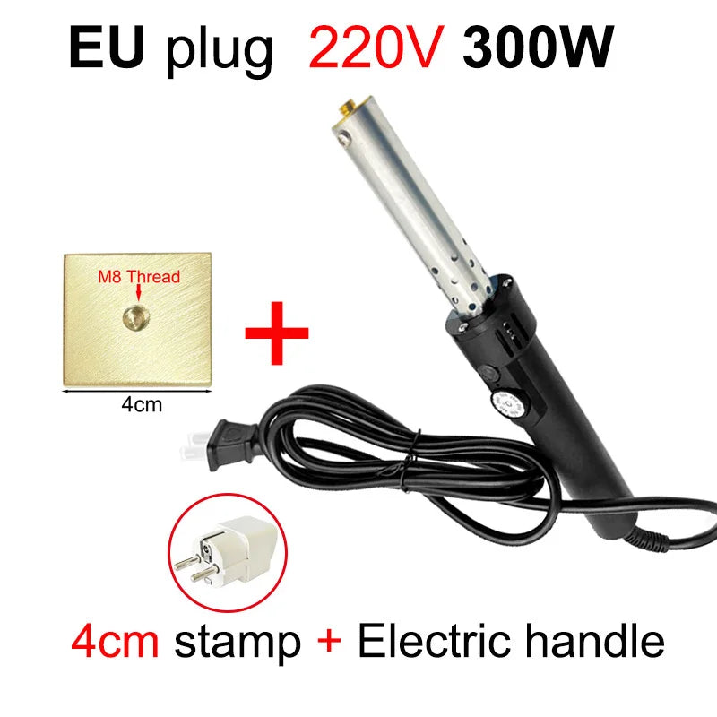 Handheld Copper Hot Stamping Machine – Electric Branding Iron for Wood, Leather & Cake DIY Crafts