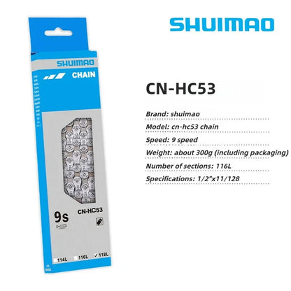 6-12 Speed Bicycle Chain – 10v/11v/12v MTB Mountain Bike Chain, 116/126L Original Bike Parts & Accessories