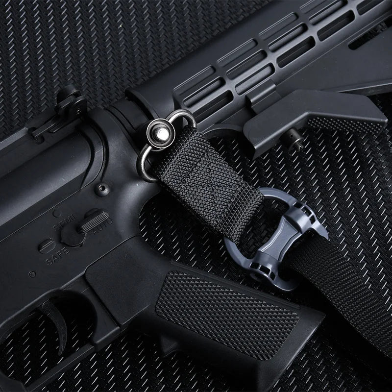 Tactical Adjustable MS4 Rifle Sling — QD Metal Swivel, 2-Point & Single-Point Quick Release for Multi-Mission Use