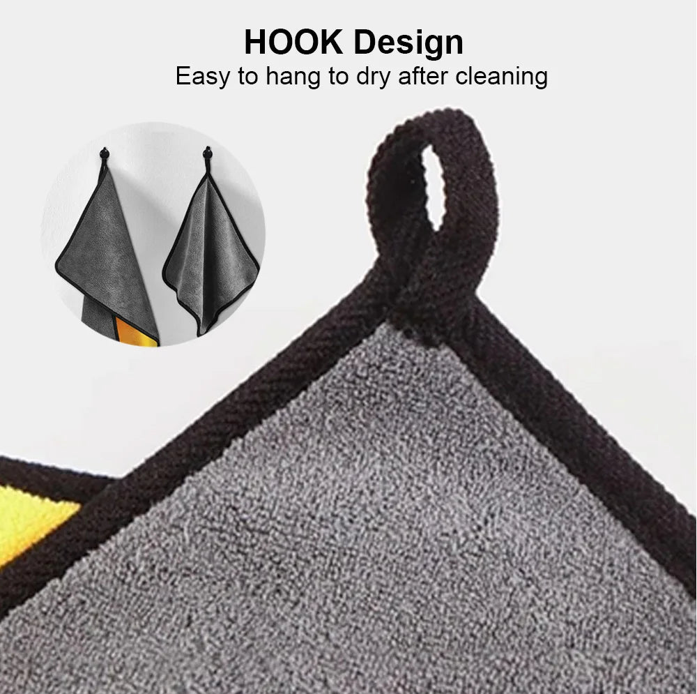 5/10/15/20PC Microfiber Car Cleaning Towels – High Absorption Multipurpose Cloths for Car Wash & Kitchen Cleaning