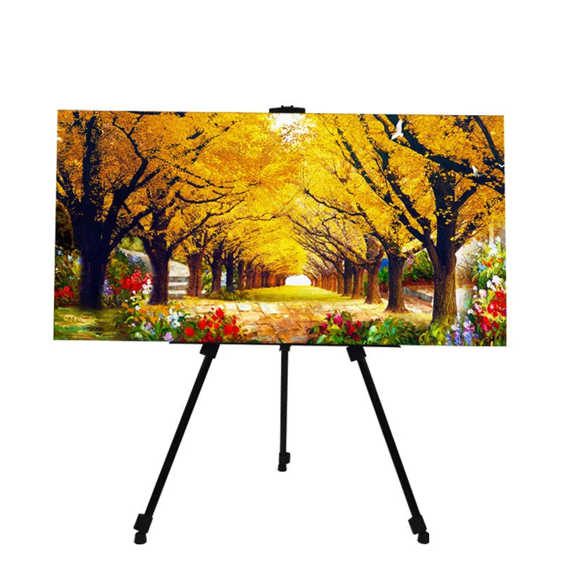 Portable Adjustable Metal Sketch Easel — Foldable Travel Art Stand with Bag for Artists & Outdoor Use
