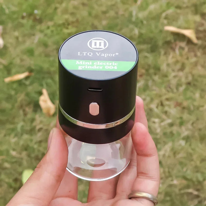 SMO Portable Electric Tobacco & Herb Grinder – Dry Grass Crusher Machine with Intelligent Touch Smoke Prevention