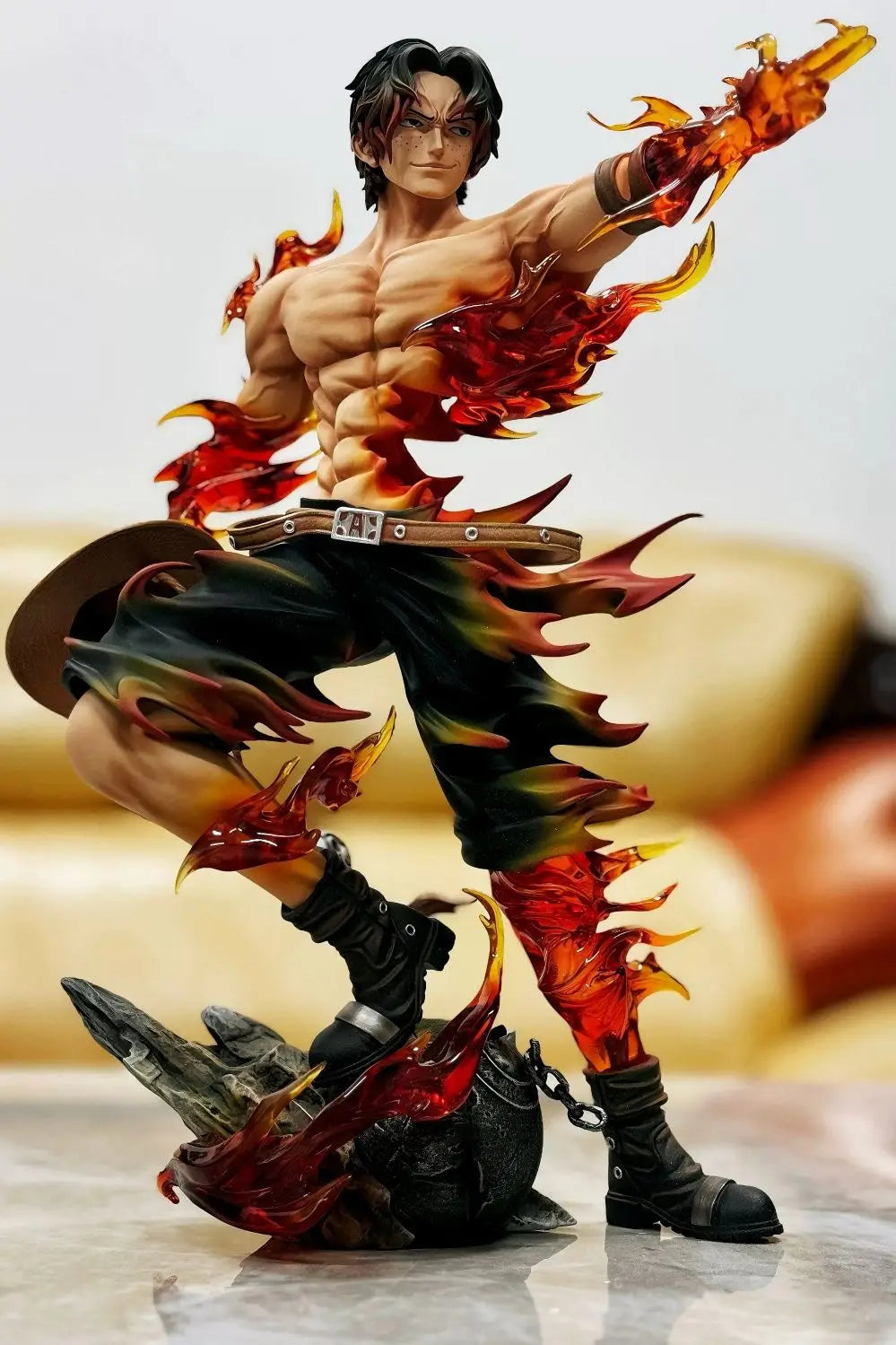 One Piece Ace Anime Figure — Portgas D. Ace PVC Action Statue, Collectible Desk Decoration Toy, Birthday Gift