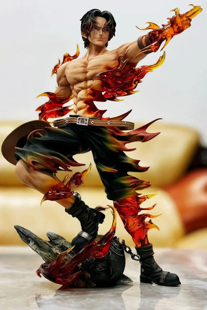 One Piece Ace Anime Figure — Portgas D. Ace PVC Action Statue, Collectible Desk Decoration Toy, Birthday Gift