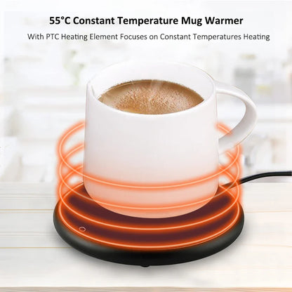 USB Mug Warmer – Electric Coffee & Tea Cup Heater Thermostatic Heating Coaster for Home & Office