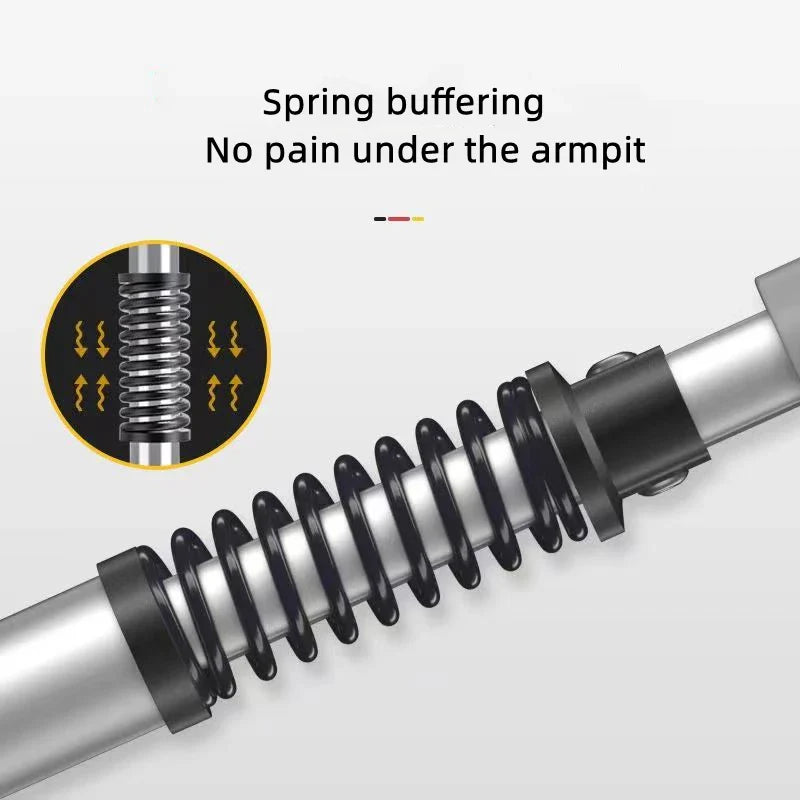 Aluminum Alloy Detachable Foldable Underarm Crutches — Armpit Walking Stick Mobility Aid for Elderly & Disabled