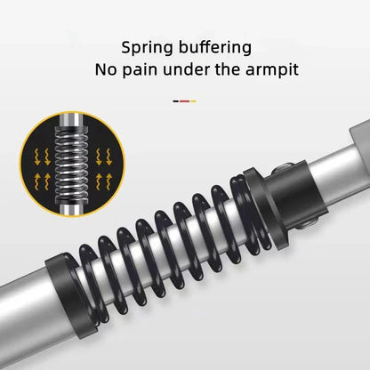 Aluminum Alloy Detachable Foldable Underarm Crutches — Armpit Walking Stick Mobility Aid for Elderly & Disabled