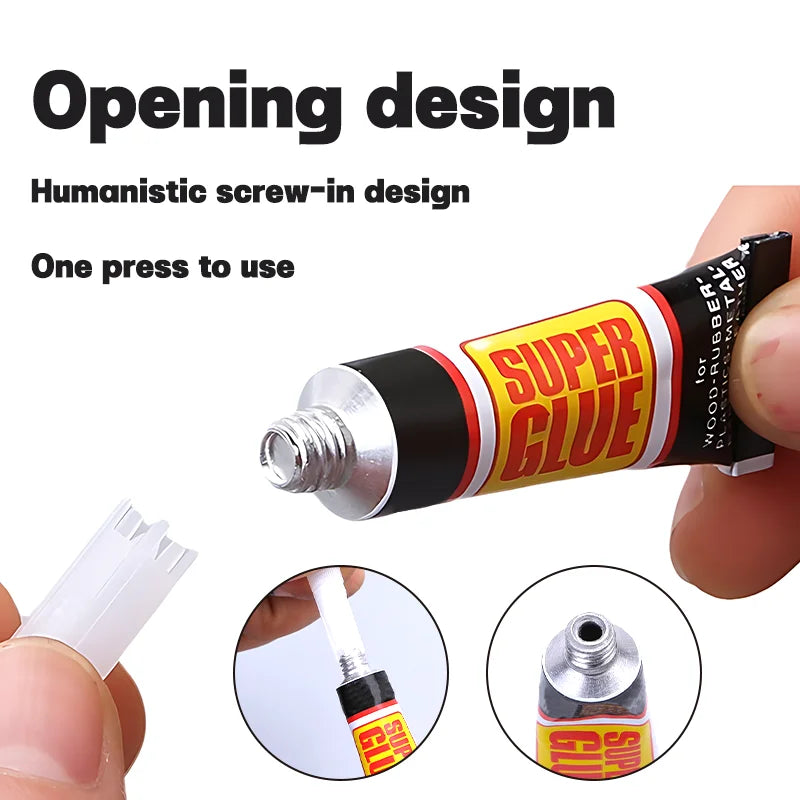 1/3/6/10/20Pcs Quick Repair Glue - Instant Strong Bond Adhesive for Wood, Rubber, Metal, Glass, Jewelry & Shoe Repair
