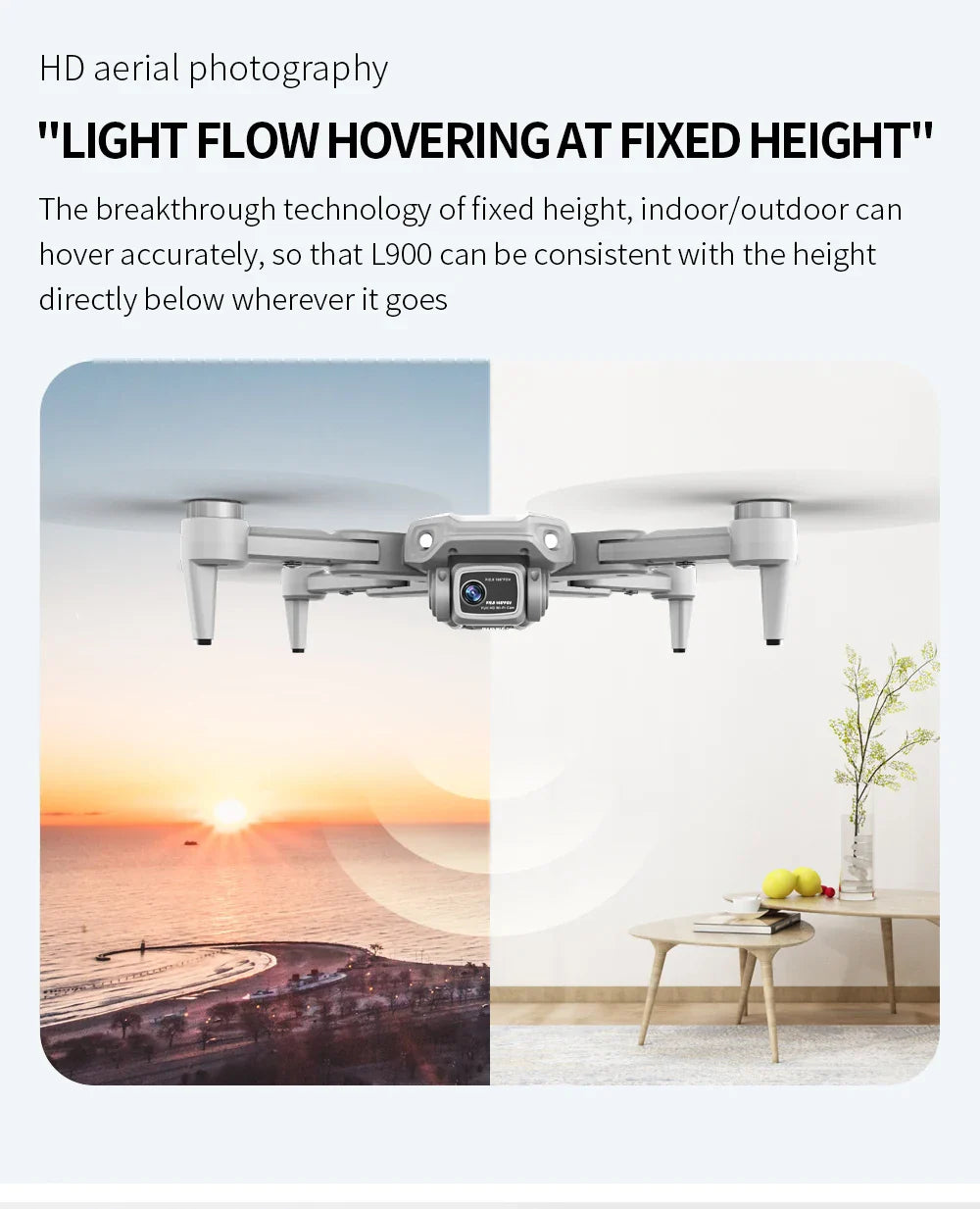 LYZRC L900 PRO GPS Drone – 4K HD Dual Camera, 5G WiFi, Brushless Motor, FPV Quadcopter, Foldable Aerial Photography Drone